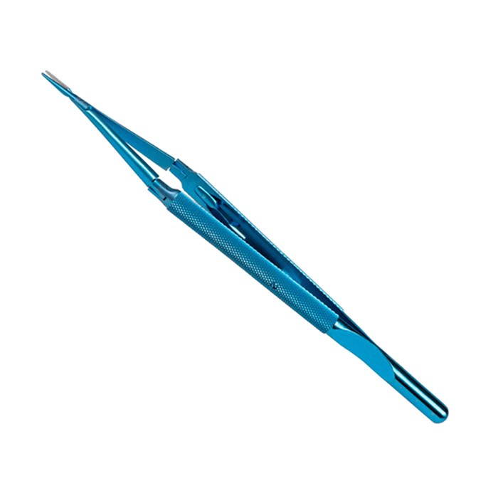 Иглодержатель микрохирургический (3-шарнира) 180 мм, прямой, замок L