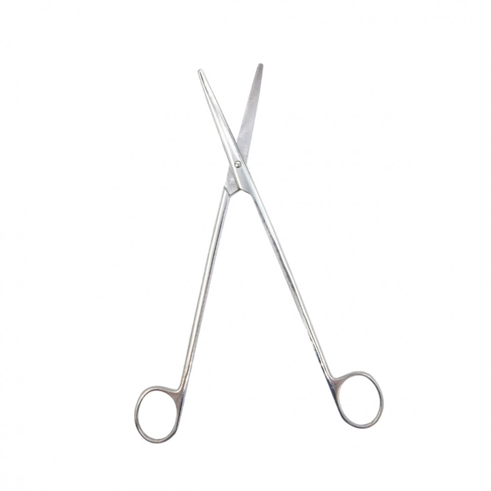 Ножницы для рассечения мягких тканей в глубоких полостях, вертикально-изогнутые, армированные твердым сплавом 230 мм, Surgiwell