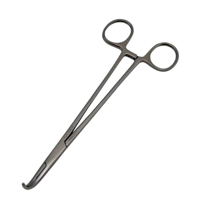 Зажим BABY-MIXTER, для желчных протоков, изогнутый, 190 мм (З-13-2р), МИЗТ