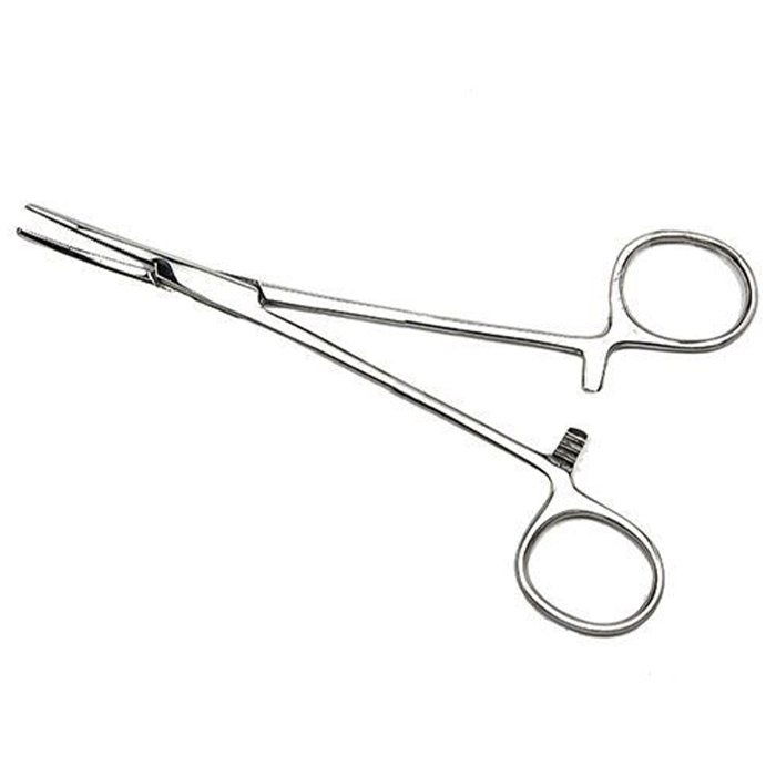 Зажим кровоостанавливающий зубчатый изогнутый №1 ПТО Медтехника