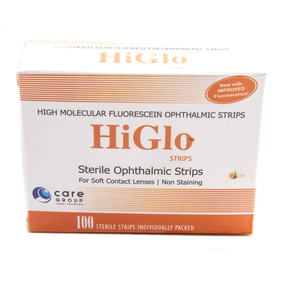 Полоски офтальмологические диагностические Higlo Strips №100