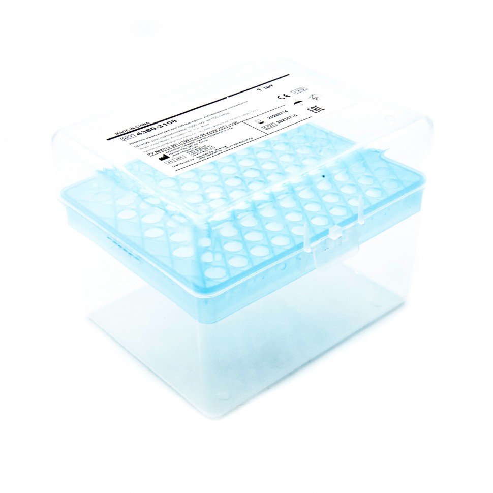 Штатив для наконечников 1000 мкл, 100 гнезд