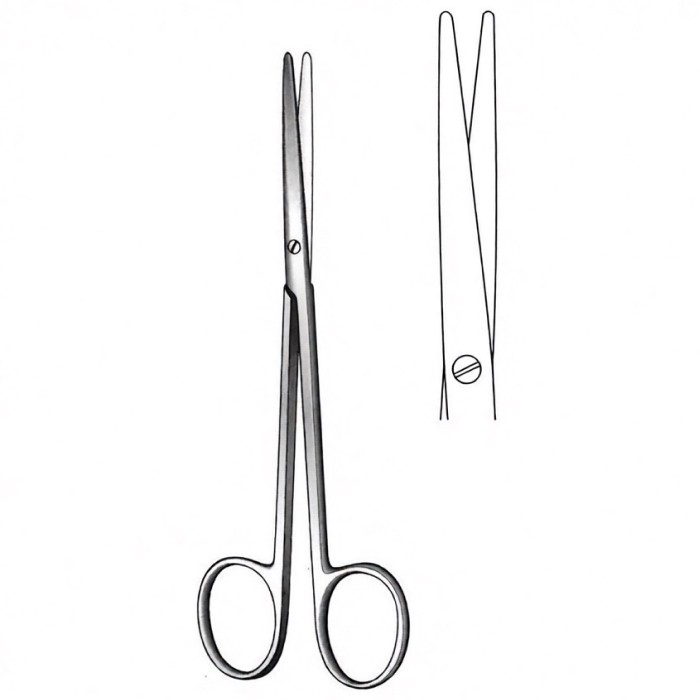 Ножницы диссекторные Metzenbaum Fino прямые 14,5 см  хирургические, Surgicon