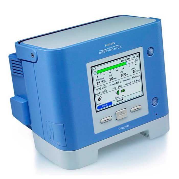 Аппарат искусственной вентиляции легких Trilogy 202 с принадлежностями Philips