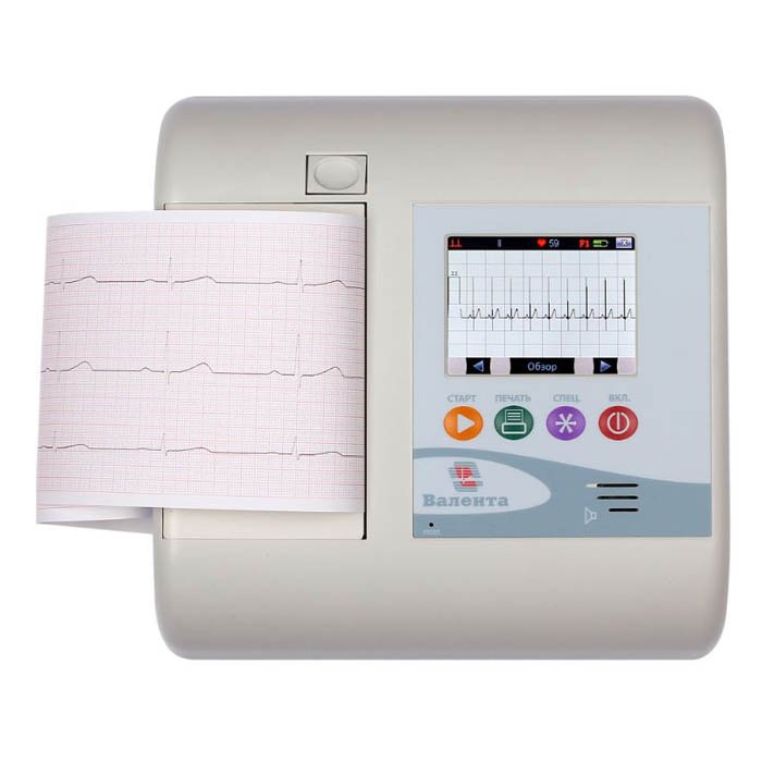 Электрокардиограф переносной с встроенным принтером ЭКГК-01 Валента