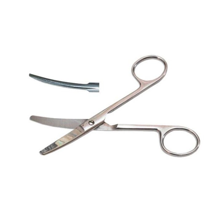 Ножницы тупоконечные, вертикально - изогнутые, 140 мм Sammar