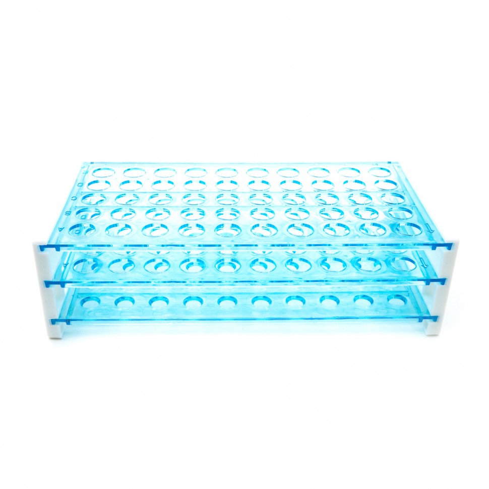Штатив для пробирок 50 гнезд, d=13 мм, ПП