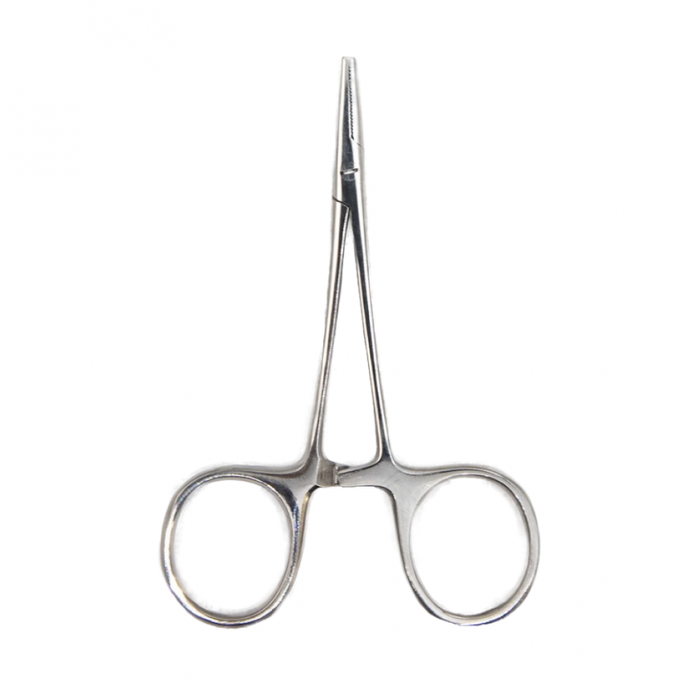 Зажим кровоостанавливающий, глазной, прямой с зубом, 84 мм. Surgiwell