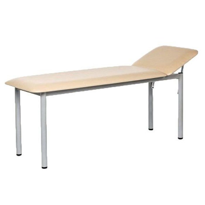 Кушетка медицинская смотровая, 2-х секционная, сварная, обивка - искусственная кожа 1980х640х530 БТ-А02