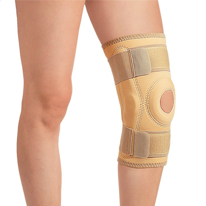 Бандаж фиксирующий коленный с шарнирами модель 0806 размер 3 (бежевый)