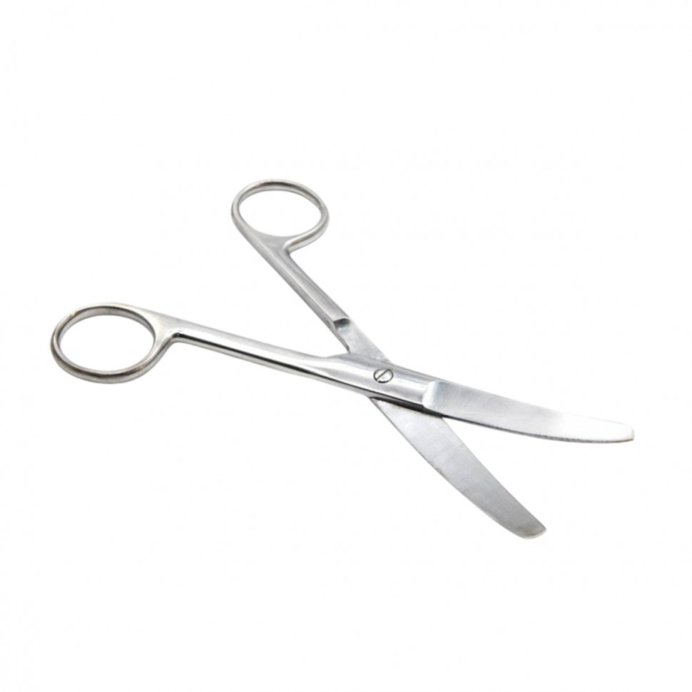 Ножницы тупоконечные, вертикально-изогнутые, 160 мм, Surgiwell