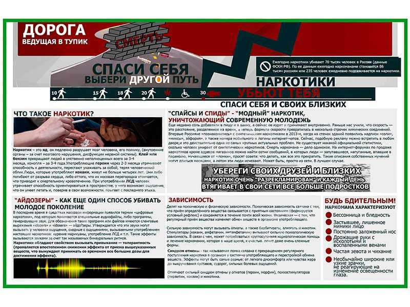 OLD Наркотики убивают плакат глянцевый А1/А2 (глянцевый A1)