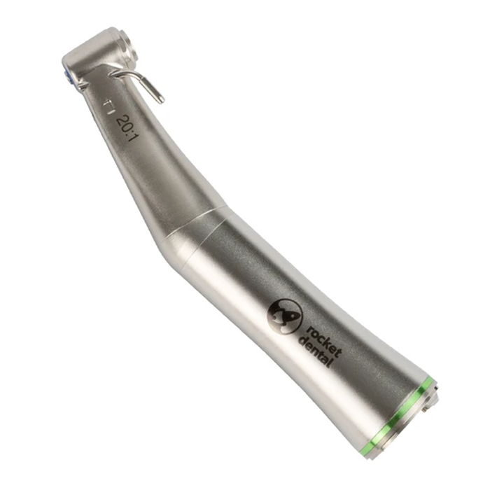 JA20L - понижающий угловой наконечник с оптикой и внешней системой охлаждения