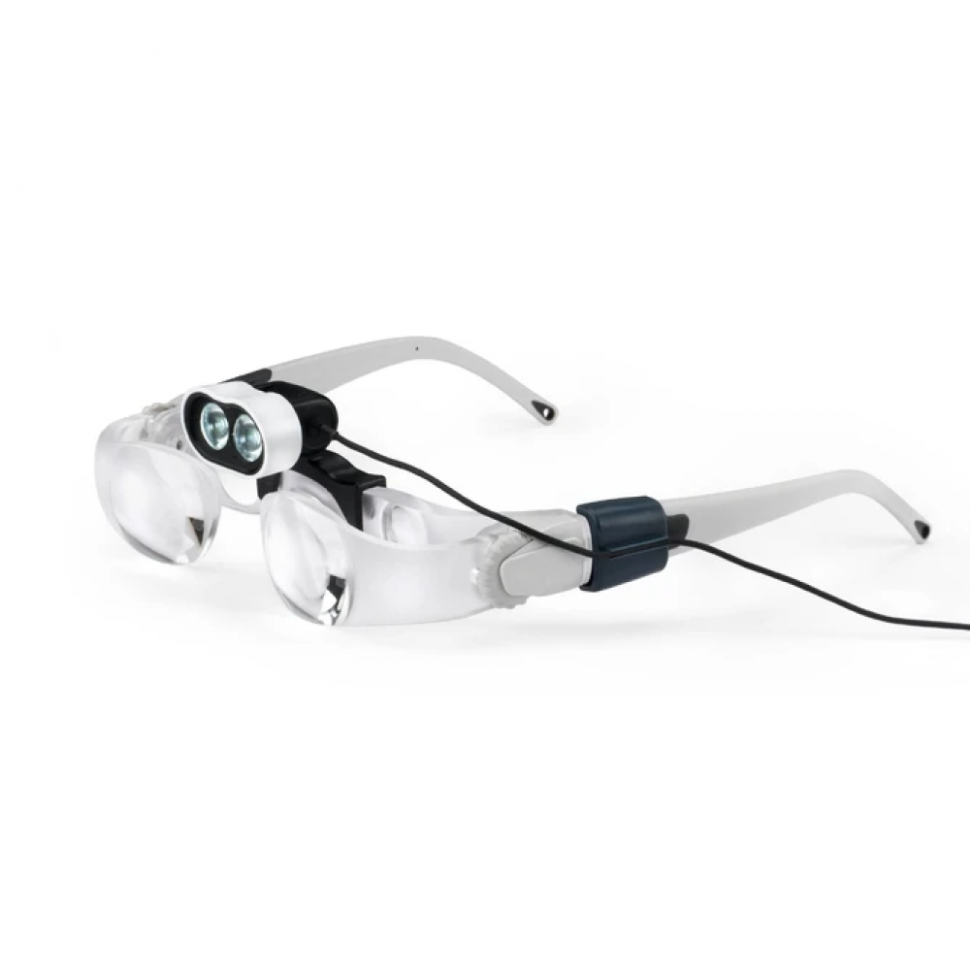 Лупа бинокулярная maxDETAIL 2,0х + headlight LED