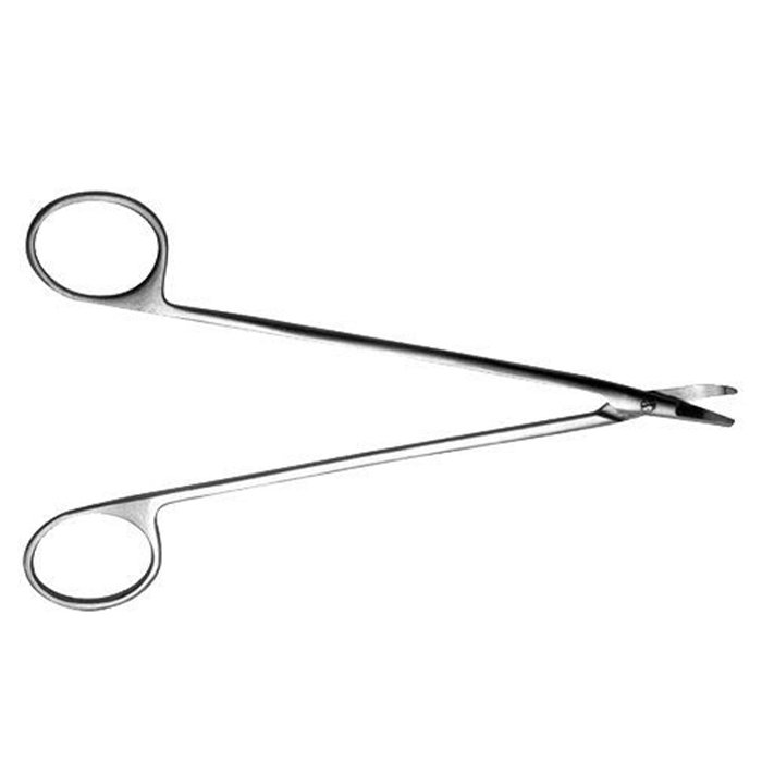 Ножницы сосудистые вертик. изогнут. по радиусу, 158 мм