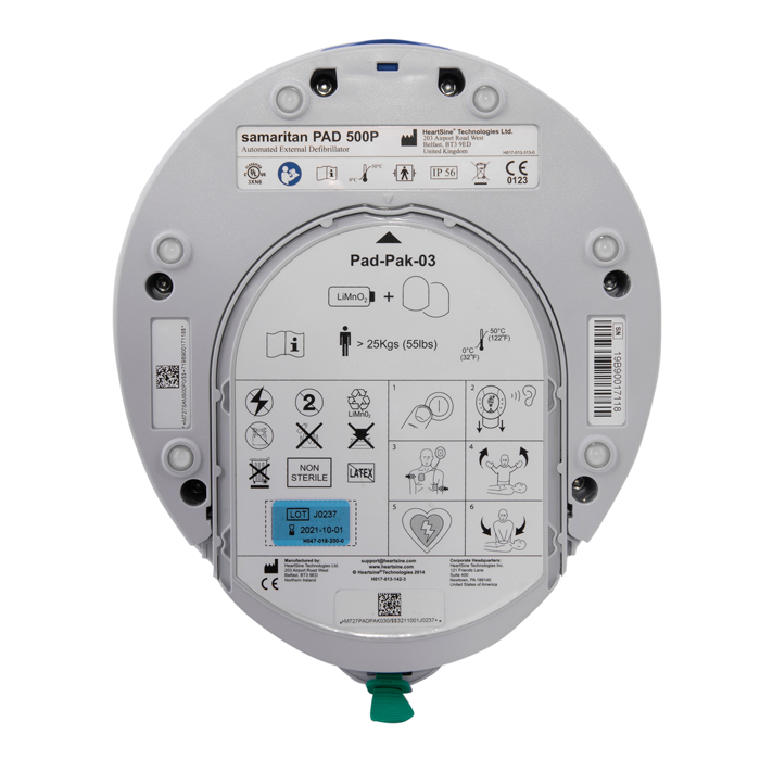 Автоматический внешний дефибриллятор Samaritan PAD 350P с принадлежностями HeartSine