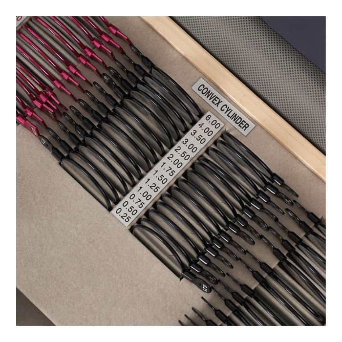 Набор пробных очковых линз с оправой на 158 линз (металл)