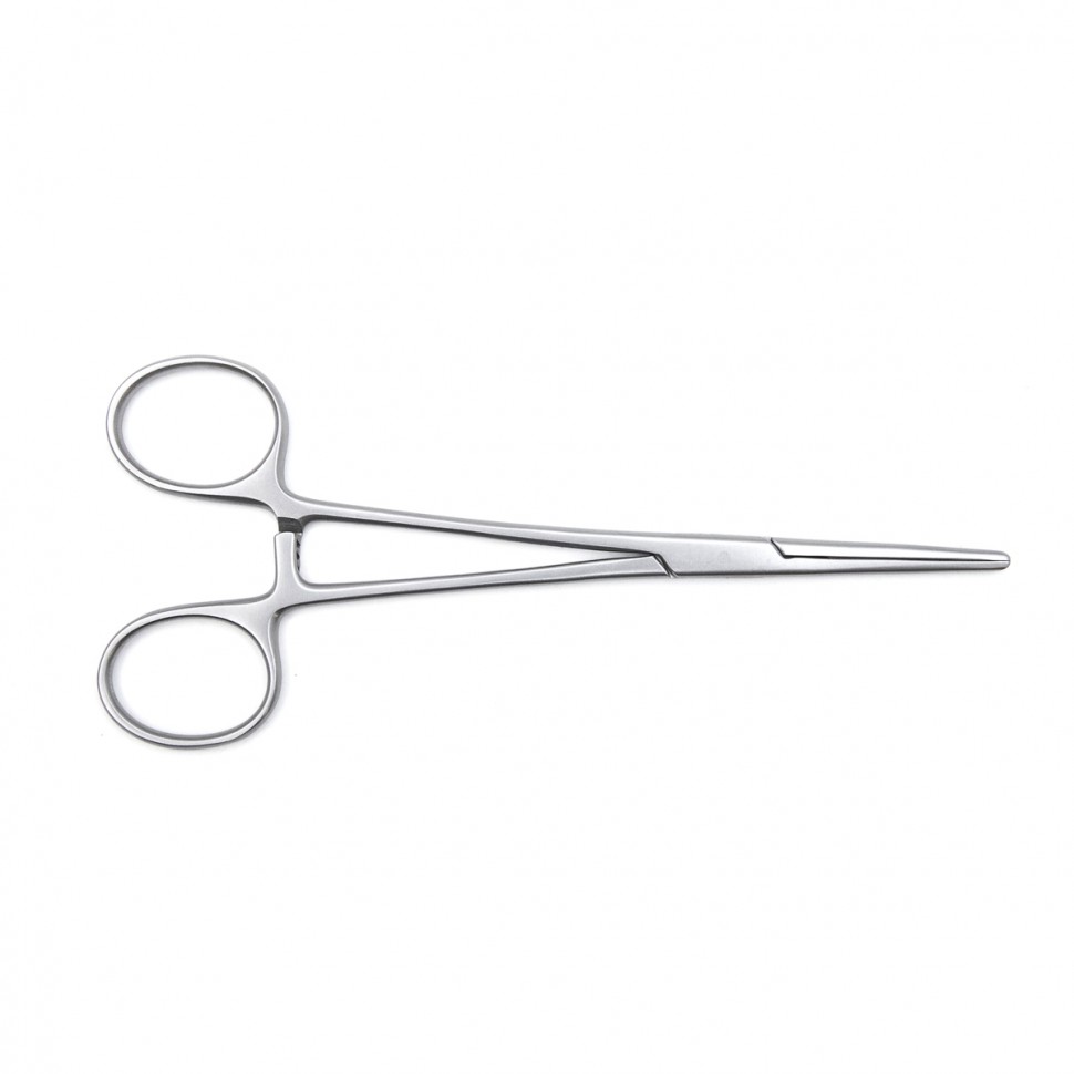 Зажим медицинский DE BAKEY-RANKIN, кровоостанавливающий с атравматической нарезкой прямой, 160 мм (З-11-1р), МИЗТ