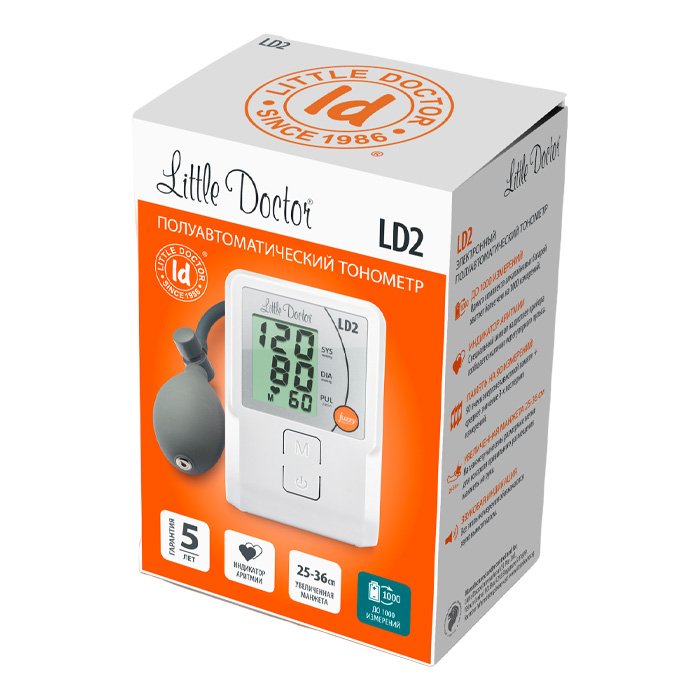 Тонометр Little Doctor LD2 электрический, полуавтоматический