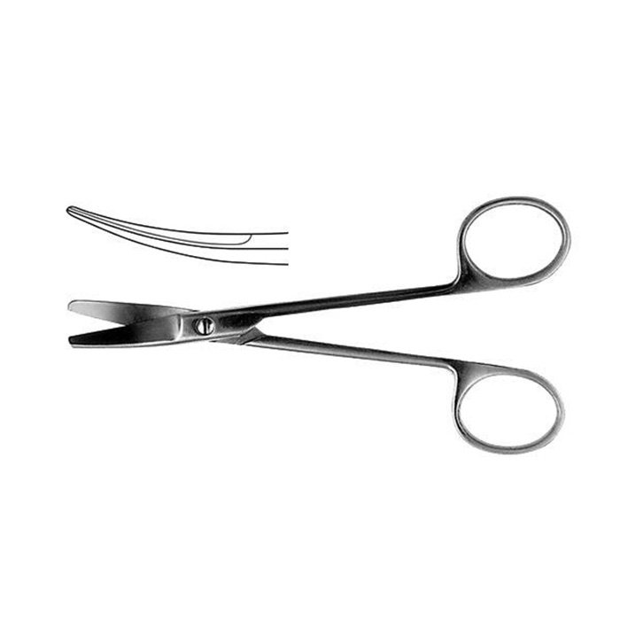 Ножницы хирургические, изогнутые, 150 мм