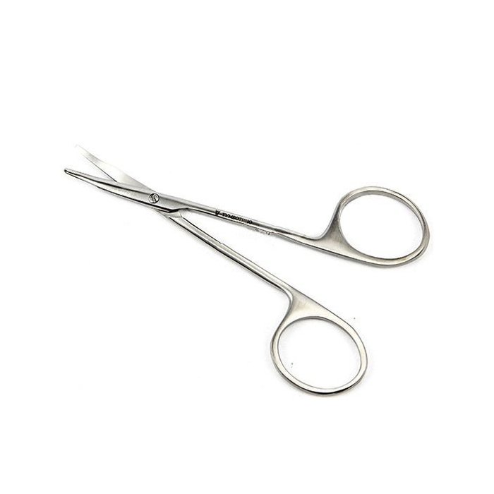 Ножницы д/роговицы тупоконечныек вертик. изогнутые, 110 мм