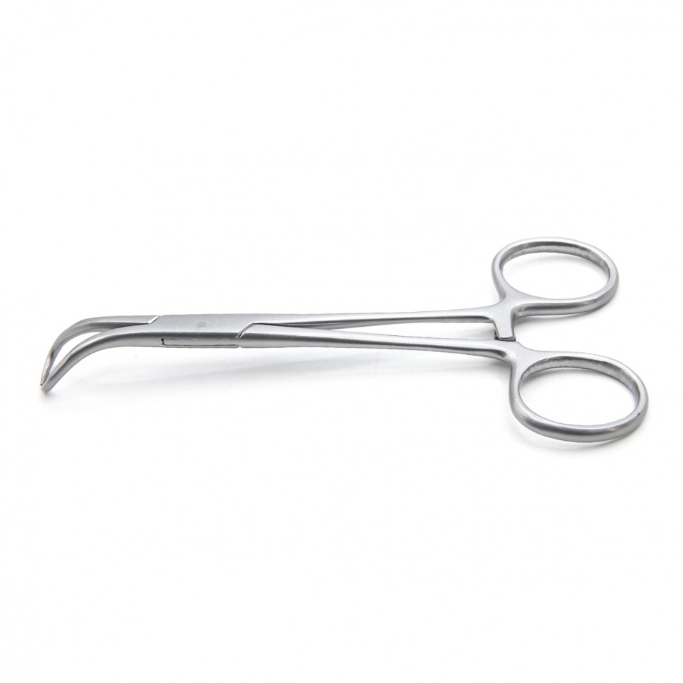 Зажим медицинский BACKHAUS, с кремальерой, длина 130мм. (&З-39р), МИЗТ