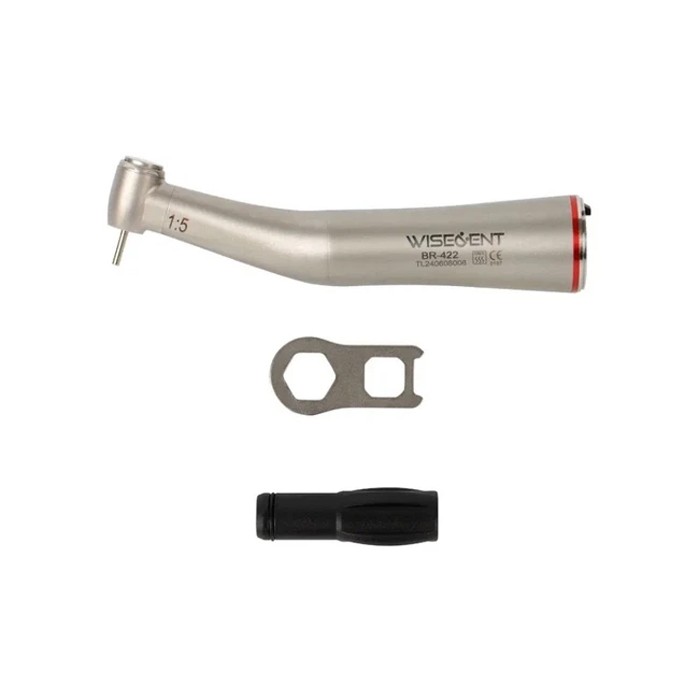 BR-422SS-15 - повышающий угловой наконечник с фиброоптикой, 1:5