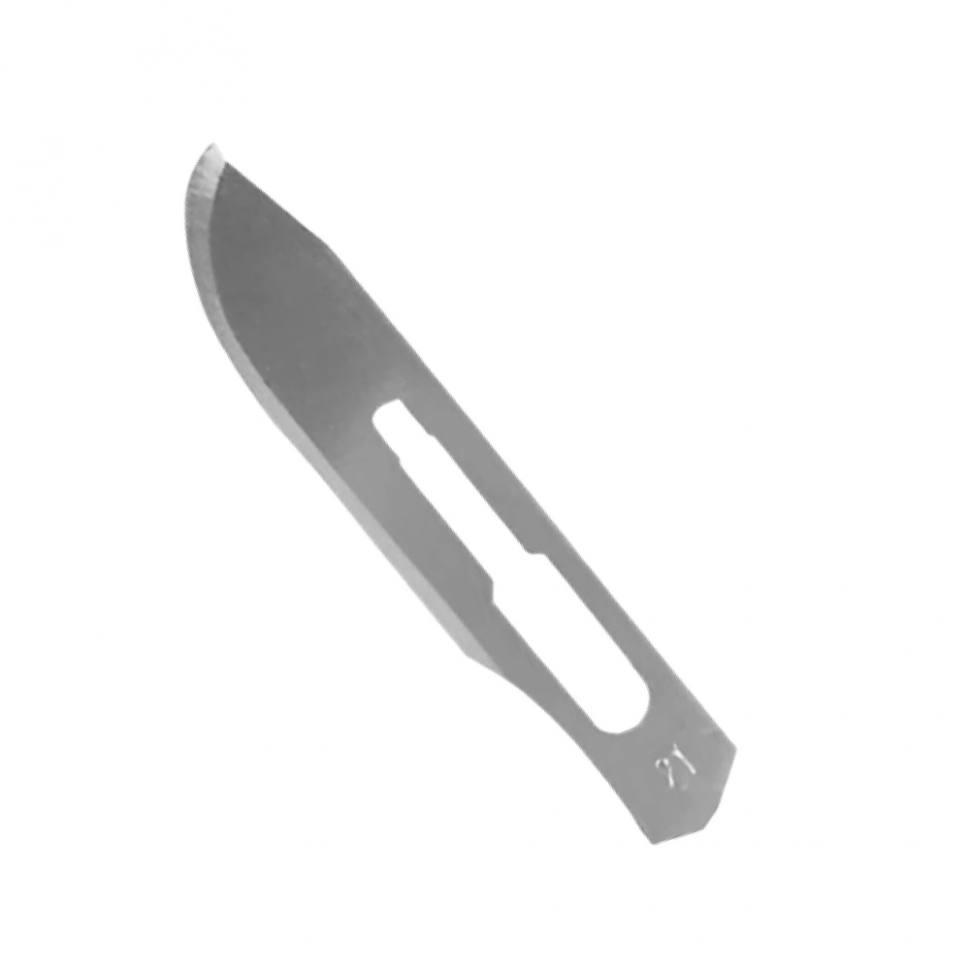 Лезвие хирургическое стерильное одноразовое ENSENT углеродистая сталь №21