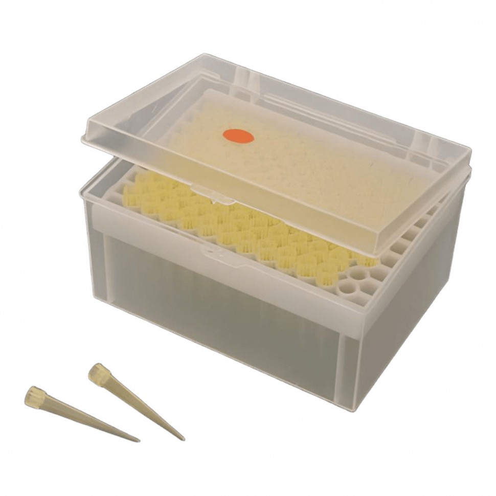 Наконечники 5-200 мкл универсальные, ПП, желтые (1000 шт/уп)