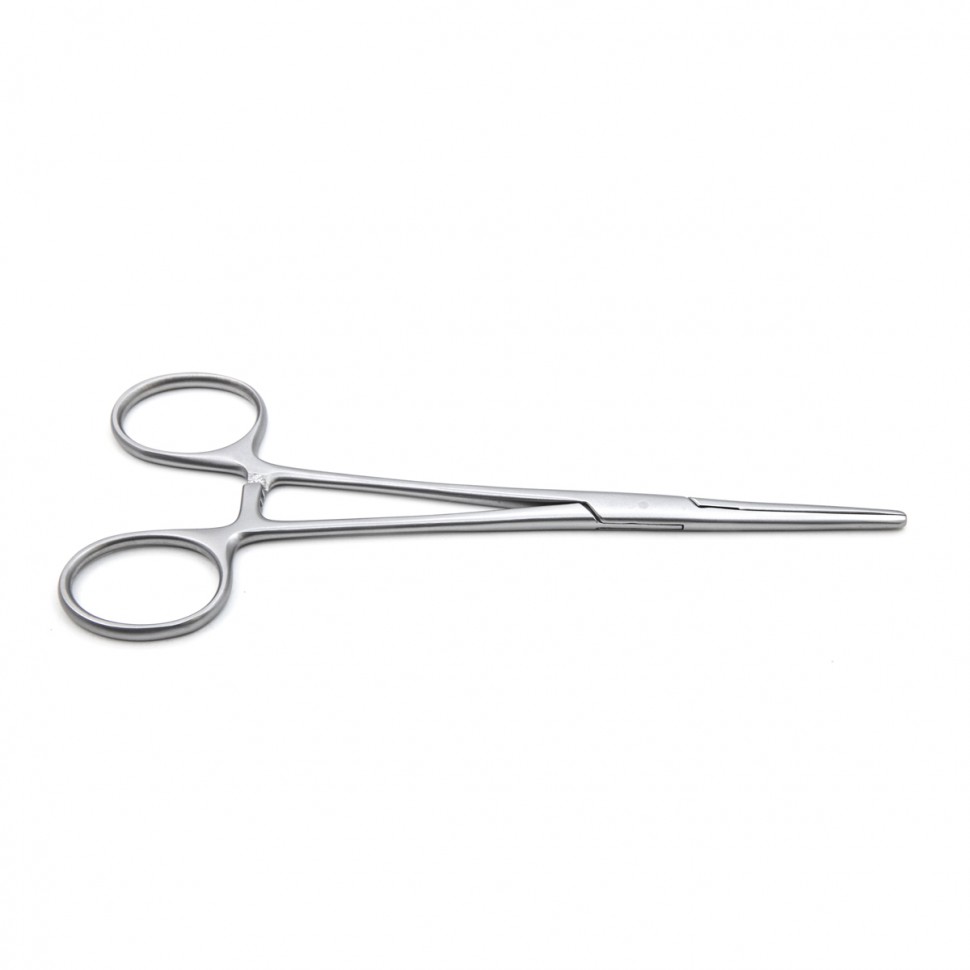 Зажим медицинский DE BAKEY-RANKIN, кровоостанавливающий с атравматической нарезкой прямой, 160 мм (З-11-1р), МИЗТ