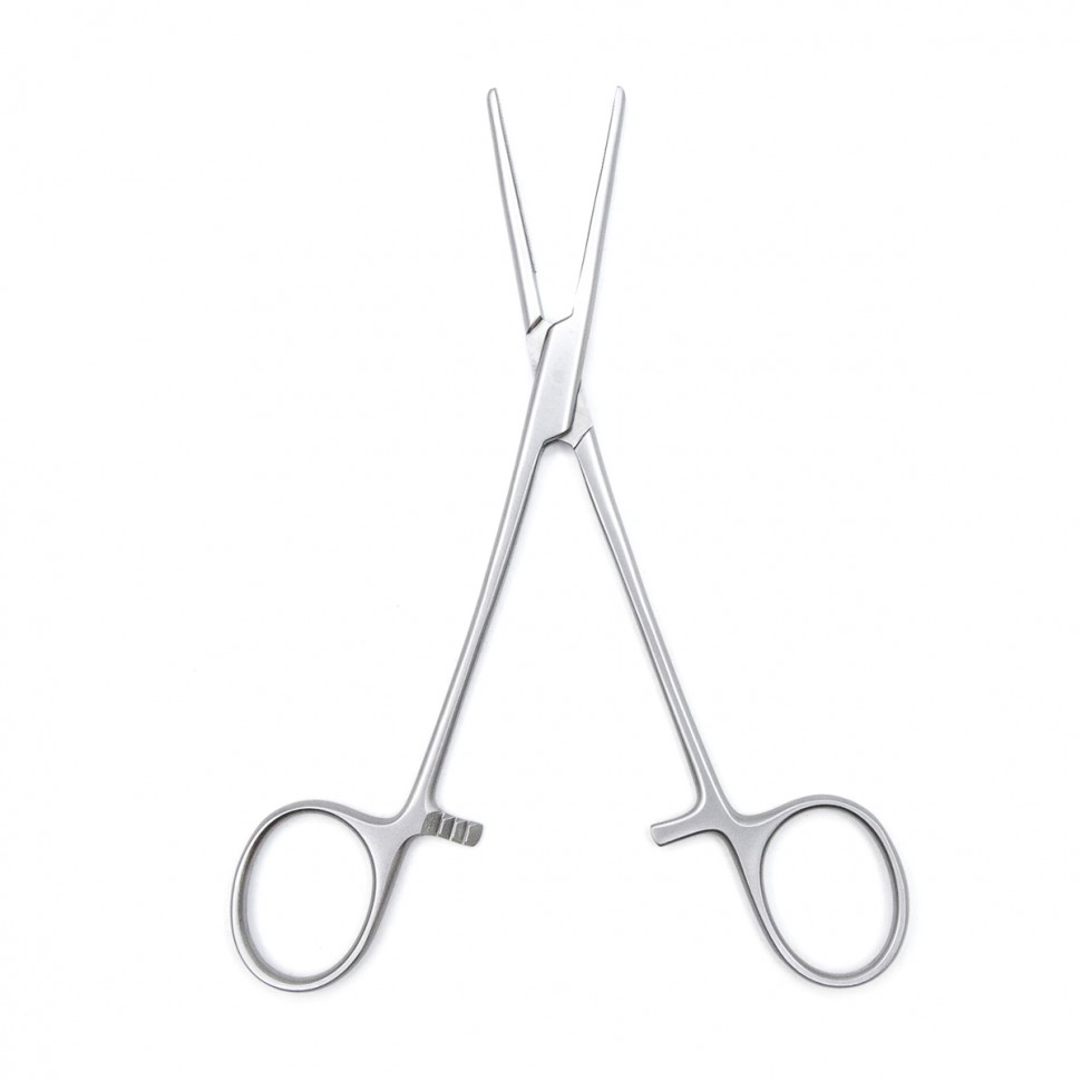 Зажим медицинский DE BAKEY-RANKIN, кровоостанавливающий с атравматической нарезкой прямой, 160 мм (З-11-1р), МИЗТ