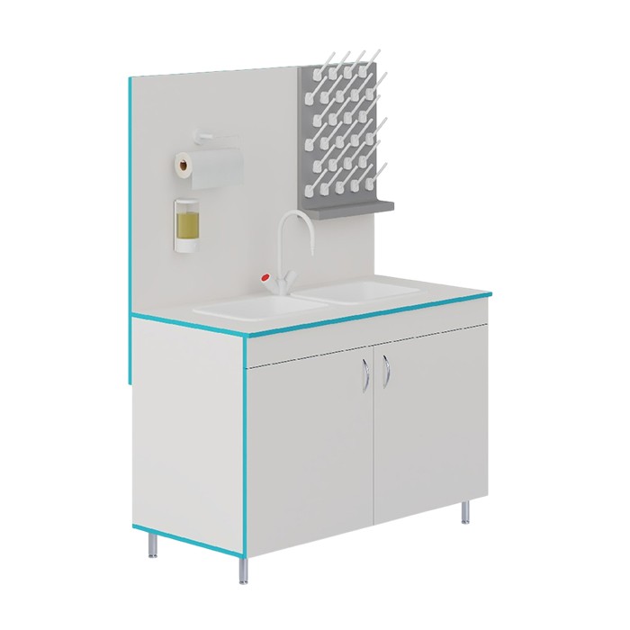 Лабораторный стол-мойка МО НВК 1200 ПП