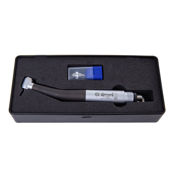 332K3 Black - высокоскоростной турбинный наконечник с генератором света, Mercury