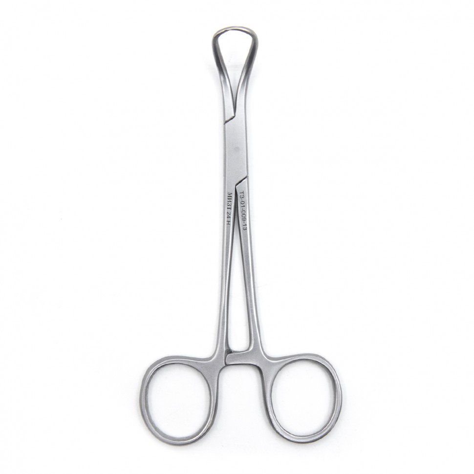 Зажим медицинский BACKHAUS, с кремальерой, длина 130мм. (&З-39р), МИЗТ