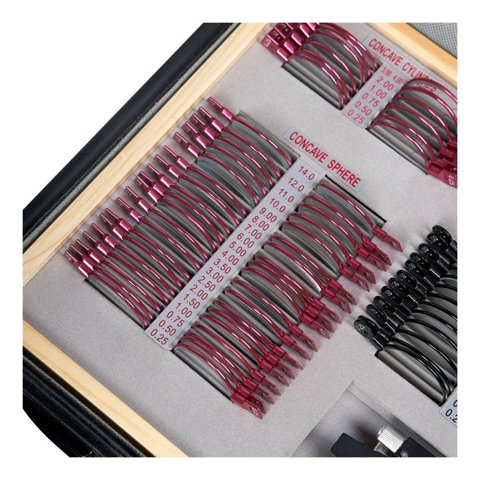 Набор пробных очковых линз с оправой на 103 линзы (металл)