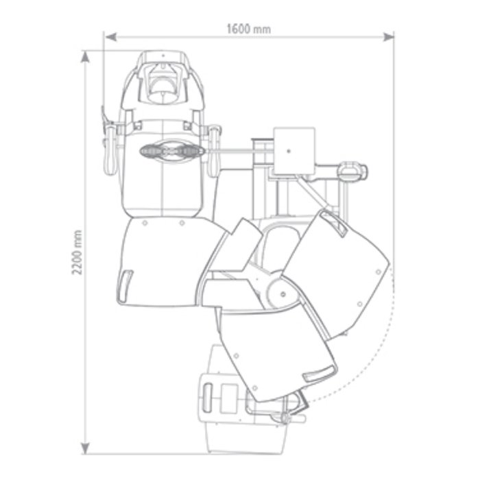 Рабочее место врача офтальмолога модель 10.330.00 Meccanottica Mazza