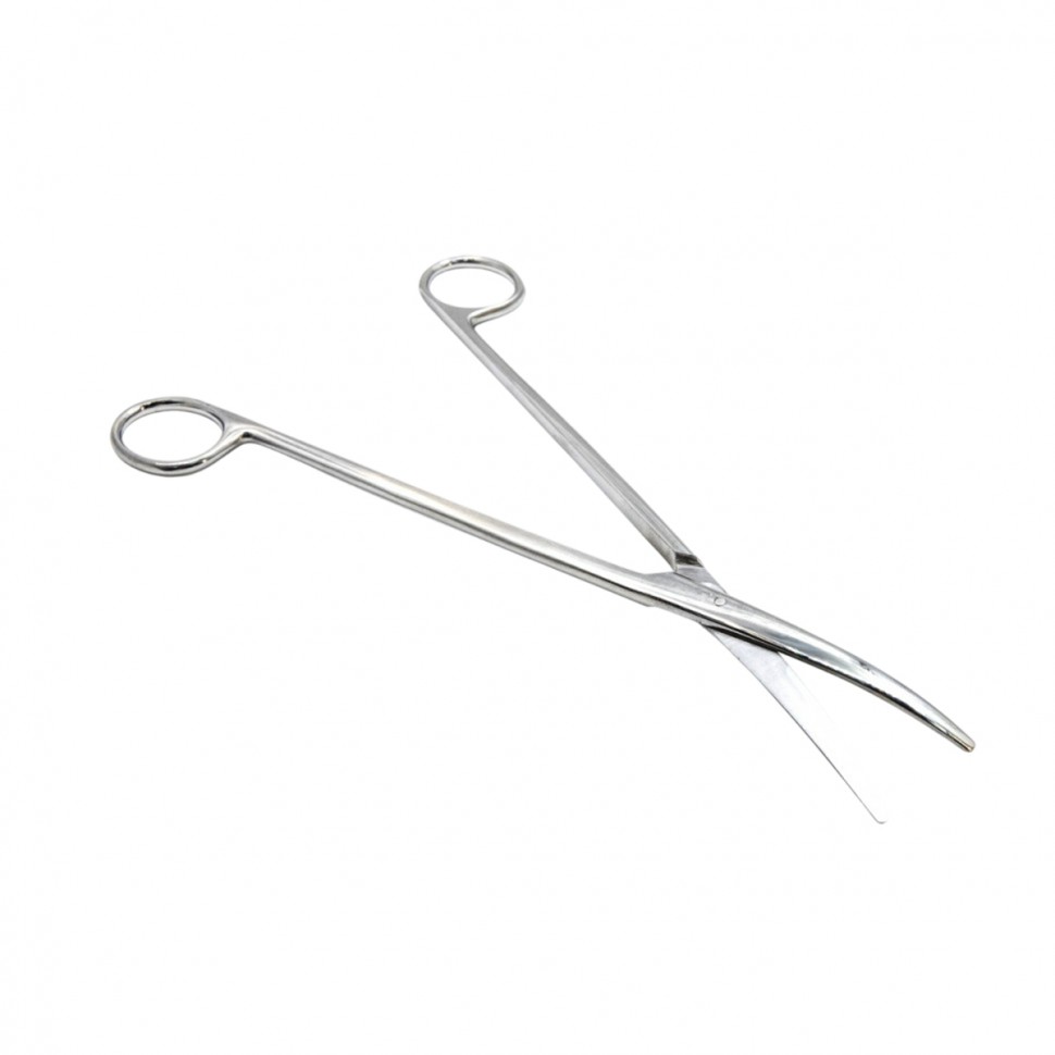 Ножницы для рассечения мягких тканей в глубоких полостях, вертикально-изогнутые, армированные твердым сплавом 230 мм, Surgiwell