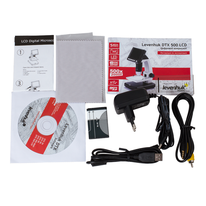 Микроскоп цифровой Levenhuk DTX 500 LCD