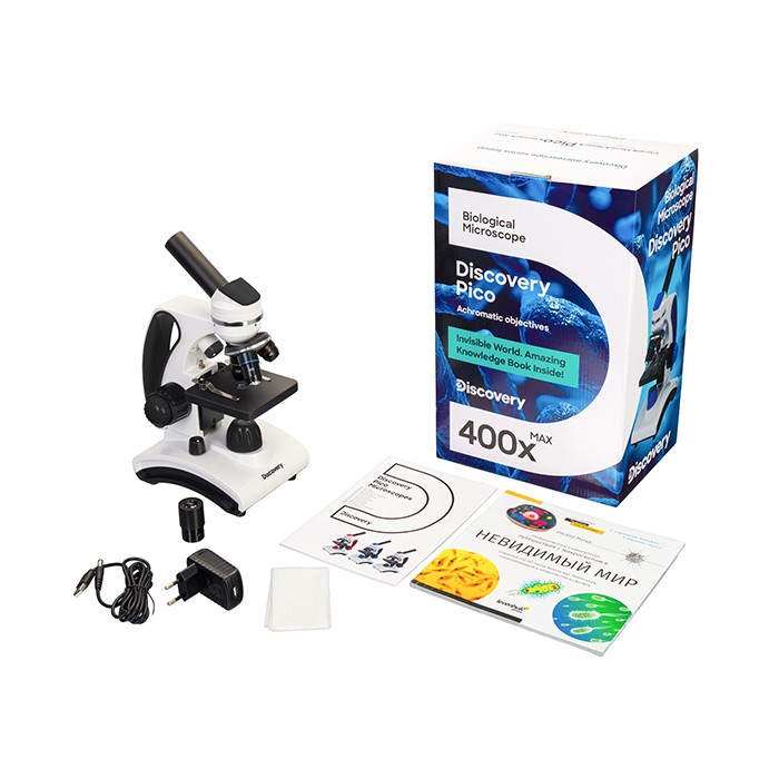 Микроскоп Levenhuk Discovery Pico с книгой