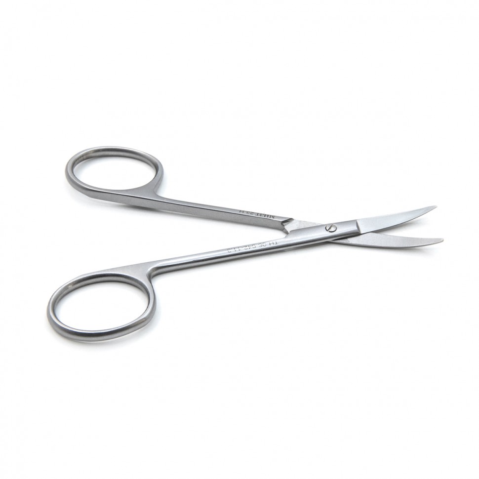 Ножницы глазные тупоконечные вертикально изогнутые 113 мм