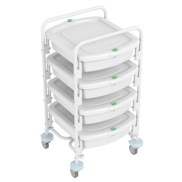 Тележка контейнерная эндоскопическая с контейнерами ТКЭ-4-КРОНТ-1