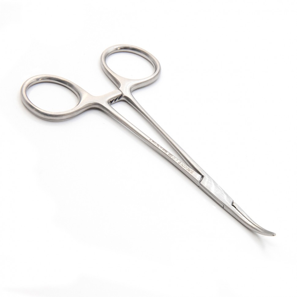 Зажим артериальный типа Mikro-Mosquito изогнутый, 12 см