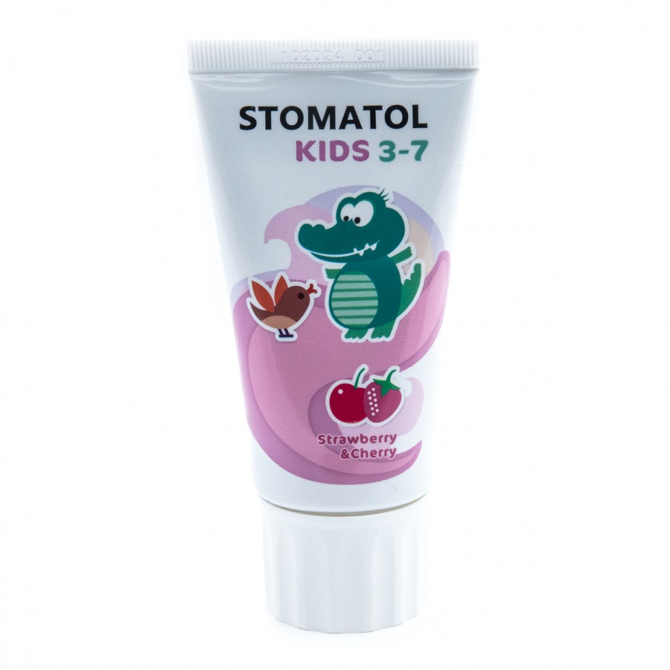 STOMATOL Зубная паста детская 3-7 лет Strawberry & cherry 50гр
