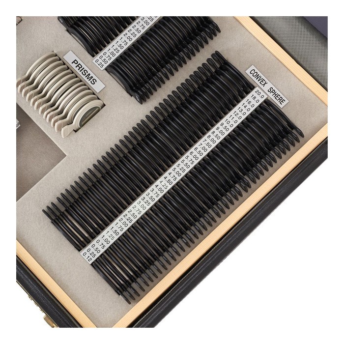 Набор пробных очковых линз с оправой на 266 линз (пластик)