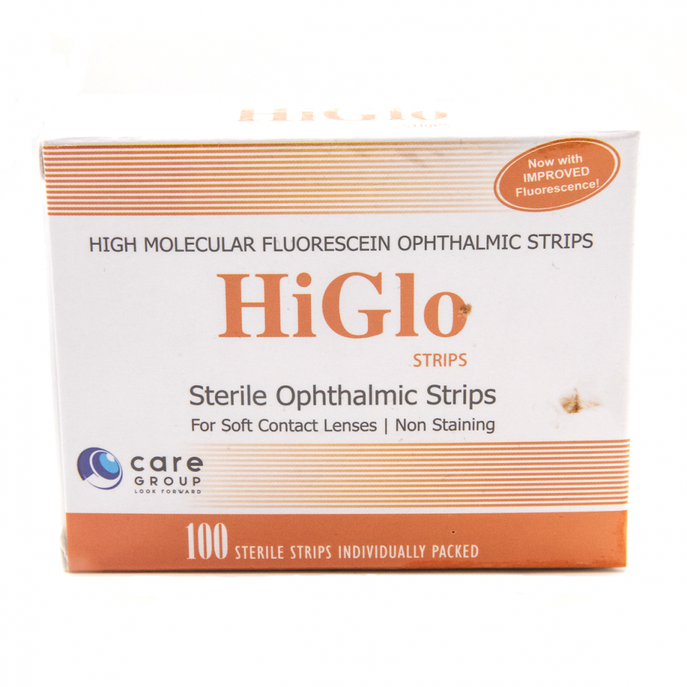 Полоски офтальмологические диагностические Higlo Strips №100