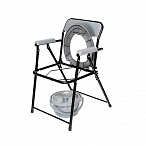 WC600 Кресло-туалет складной, черный (аналог WC eFix)