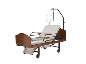 Кровать функциональная медицинская 3-х секционная механическая с санитарным оснащением DHC FF-3