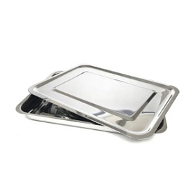 Лоток хирургический, прямоугольный с крышкой, 400 мм. (V=3л), Surgiwell