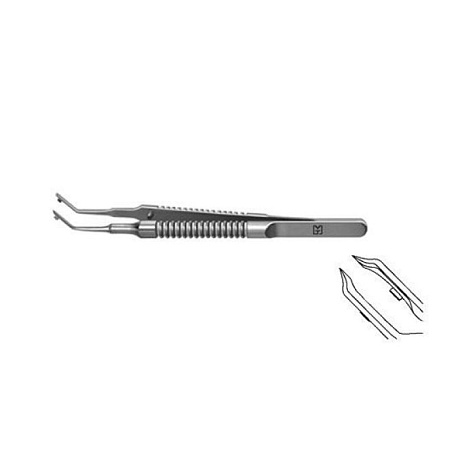 Пинцет для сгибания акриловых и силиконовых линз по Стейнерту F-7211