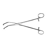 Зажим с кремальерой для ушка сердца, №2, изогнутый, 235 мм